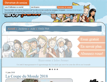 Tablet Screenshot of infos-jeunes.com